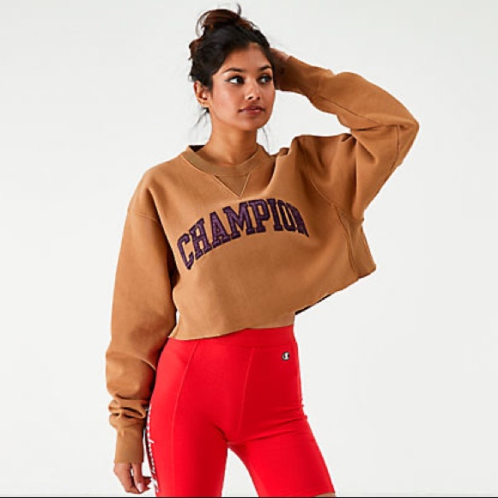 Champion vintage wash cropped sweatshirt